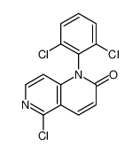 5-Chloro-1-(2,6-dichlorophenyl)-1,6-naphthyridin-2(1H)-one 916203-59-3
