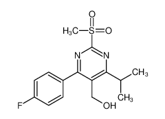 [4-(4-fluorophenyl)-2-methylsulfonyl-6-propan-2-ylpyrimidin-5-yl]methanol 849470-59-3