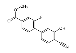 methyl 4-(4-cyano-3-hydroxyphenyl)-3-fluorobenzoate 1261889-80-8
