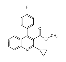 4-(4-Fluorophenyl)-2-cyclopropylquinoline-3-carboxylic Acid Methyl Ester 121659-86-7