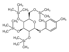 4-甲基苯基1-硫代-2,3,4,6-四-O-(三甲基硅烷基)-beta-D-吡喃葡萄糖苷