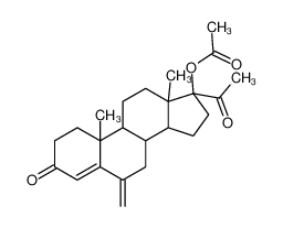 [(8R,9S,10R,13S,14S,17R)-17-acetyl-10,13-dimethyl-6-methylidene-3-oxo-1,2,7,8,9,11,12,14,15,16-decahydrocyclopenta[a]phenanthren-17-yl] acetate 32634-95-0