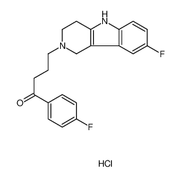 1-(4-氟苯基)-4-(8-氟-1,3,4,5-四氢吡啶并[4,3-b]吲哚-2-鎓-2-基)丁烷-1-酮氯化物