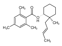 (S)-(2-trans-but-2-enyl)-2-methylcyclohexyl 2,4,6-trimethylbenzoate 115692-70-1