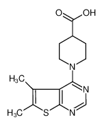 1-(5,6-Dimethyl-thieno[2,3-d]pyrimidin-4-yl)-piperidine-4-carboxylic acid