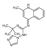 2-tert-butyl-1-(2-methylquinolin-4-yl)-3-(1,2,4-triazol-4-yl)guanidine 71079-39-5