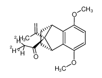 5,8-dimethoxy-1,2,3,4-tetrahydro-syn-9-trideuterioacetyl-anti-9-isopropenyl-1,4-methanonaphthalene
