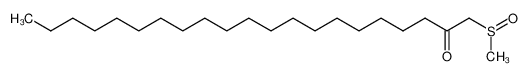 1-methanesulfinyl-heneicosan-2-one 13237-00-8