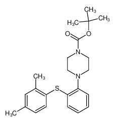 4-[2-(2,4-dimethylphenylsulfanyl)phenyl]piperazine-1-carboxylic acid tert-butyl ester