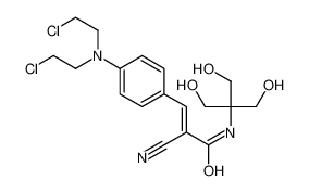 (E)-3-[4-[bis(2-chloroethyl)amino]phenyl]-2-cyano-N-[1,3-dihydroxy-2-(hydroxymethyl)propan-2-yl]prop-2-enamide 77898-37-4