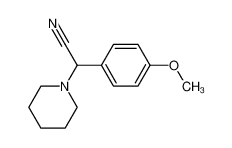 2-(4-methoxyphenyl)-2-piperidin-1-ylacetonitrile 15190-14-4