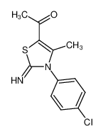 5-acetyl-4-methyl-2-imino-3-(p-chlorophenyl)-2,3-dihydrothiazole 1235987-53-7