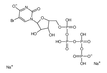 Disodium 5-bromo-5'-O-({[hydroxy({hydroxy[(hydroxyphosphinato)oxy ]phosphoryl}oxy)phosphoryl]oxy}phosphinato)uridine 161848-60-8