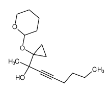 101205-28-1 2-(1-((tetrahydro-2H-pyran-2-yl)oxy)cyclopropyl)oct-3-yn-2-ol