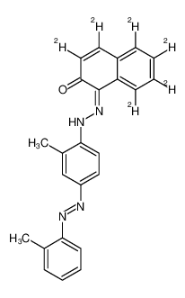 (1Z)-1-({2-Methyl-4-[(E)-(2-methylphenyl)diazenyl]phenyl}hydrazono)-2(1H)-(<sup>2</sup>H<sub>6</sub>)naphthalenone 1014689-18-9