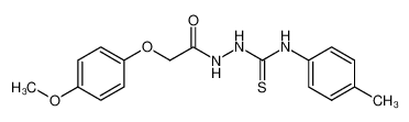 2-(2-(4-methoxyphenoxy)acetyl)-N-(p-tolyl)hydrazine-1-carbothioamide 107951-86-0