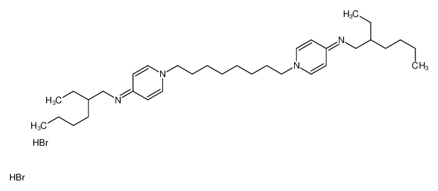 N-(2-ethylhexyl)-1-[8-[4-(2-ethylhexylamino)pyridin-1-ium-1-yl]octyl]pyridin-1-ium-4-amine,dibromide 64690-57-9