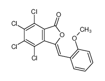 4,5,6,7-tetrachloro-3-(2-methoxy-benzylidene)-3H-isobenzofuran-1-one 20967-61-7