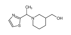 {1-[1-(1,3-Thiazol-2-yl)ethyl]-3-piperidinyl}methanol 1065484-60-7