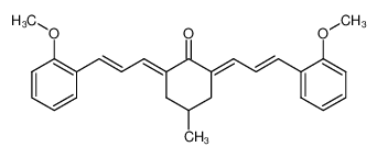 Cyclohexanone, 2,6-bis[3-(2-methoxyphenyl)-2-propenylidene]-4-methyl- 117069-09-7