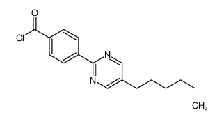 4-(5-hexylpyrimidin-2-yl)benzoyl chloride 133883-26-8