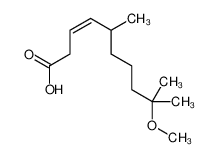 9-methoxy-5,9-dimethyldec-3-enoic acid 61099-50-1