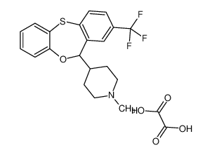 8-三氟甲基-6-(1-甲基-4-哌啶基)-6H-二苯并(B,E)-1,4-氧杂硫杂卓草酸氢盐