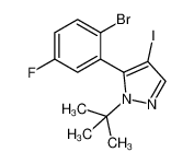 5-(2-bromo-5-fluorophenyl)-1-tert-butyl-4-iodopyrazole 1245643-25-7