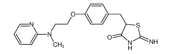 2-氨基-5-[[4-[2-(甲基-2-吡啶基氨基)乙氧基]苯]甲基]-4(5H)-噻唑酮