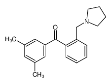 (3,5-dimethylphenyl)-[2-(pyrrolidin-1-ylmethyl)phenyl]methanone 898774-67-9
