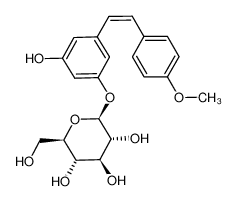 cis-3,5-dihydroxy-4'-methoxystilbene 3-O-β-D-glucopyranoside 94425-94-2