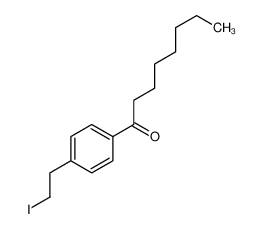 1-[4-(2-iodoethyl)phenyl]octan-1-one