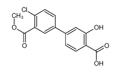 4-(4-chloro-3-methoxycarbonylphenyl)-2-hydroxybenzoic acid 1261914-92-4