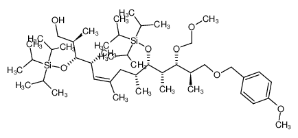 194232-23-0 (Z)-(2R,3S,4R,8R,9S,10S,11R,12R)-13-(4-Methoxy-benzyloxy)-11-methoxymethoxy-2,4,6,8,10,12-hexamethyl-3,9-bis-triisopropylsilanyloxy-tridec-5-en-1-ol