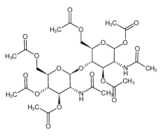 2-(乙酰氨基)-2-脱氧-4-O-[3,4,6-三-O-乙酰基-2-(乙酰氨基)-2-脱氧-beta-D-吡喃葡萄糖基]-alpha-D-吡喃葡萄糖 1,3,6-三乙酸酯