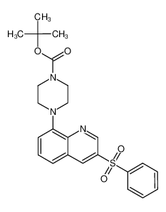 tert-butyl 4-[3-(phenylsulfonyl)quinolin-8-yl]piperazine-1-carboxylate