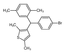 3-[(4-溴-苯基)-(2,5-二甲基-苯基)-甲基]-2,5-二甲基-噻吩