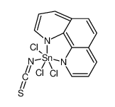 5,5,5-trichloro-5-isothiocyanato-5H-5l<sup>6</sup>-[1,3,2]diazastannolo[1,5,4,3-lmn][1,10]phenanthroline 91235-61-9