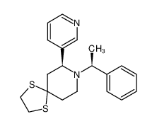 (S)-8-((S)-1-phenylethyl)-7-(pyridin-3-yl)-1,4-dithia-8-azaspiro[4.5]decane 337974-57-9