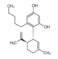 Abn-CBD,4-[(1R,6R)-3-Methyl-6-(1-methylethenyl)-2-cyclohexen-1-yl]-5-pentyl-1,3-benzenediol 22972-55-0