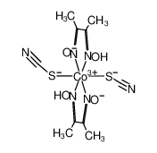 H[trans-bis(dimethylglyoximato)(thiocyanato)2cobalt(III)]