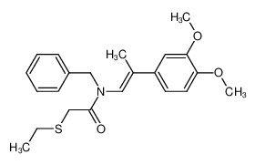 (E)-N-benzyl-N-[2-(3,4-dimethoxyphenyl)prop-1-enyl]-2-ethylsulfanylacetamide