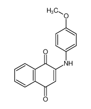 2-(4-methoxyanilino)naphthalene-1,4-dione 64505-52-8
