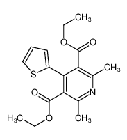diethyl 2,6-dimethyl-4-thiophen-2-ylpyridine-3,5-dicarboxylate 94675-54-4