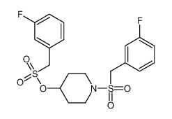 [1-[(3-fluorophenyl)methylsulfonyl]piperidin-4-yl] (3-fluorophenyl)methanesulfonate