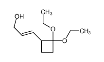2-Propen-1-ol,3-(2,2-diethoxycyclobutyl)-,(2E)-(9CI) 291537-71-8