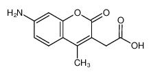 2-(7-amino-4-methyl-2-oxochromen-3-yl)acetic acid 106562-32-7