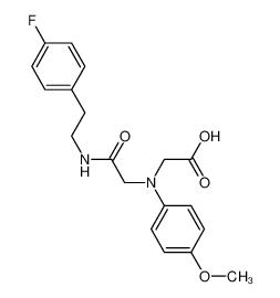 [(2-{[2-(4-Fluorophenyl)ethyl]amino}-2-oxoethyl)-(4-methoxyphenyl)amino]acetic acid 1142215-53-9