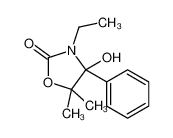3-ethyl-4-hydroxy-5,5-dimethyl-4-phenyl-1,3-oxazolidin-2-one 61031-53-6