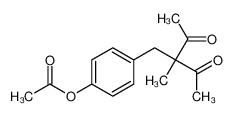 [4-(2-acetyl-2-methyl-3-oxobutyl)phenyl] acetate 144344-86-5